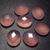 10 pcs - 10x12 mm Oval Chekar Cut Cabochon Faceted - Yellow Mango CHALCEDONY - Gorgeous Nice Yellow Sparkle